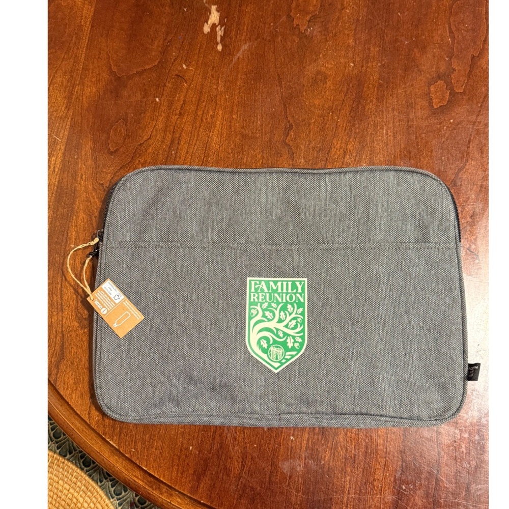 Drew Estate Family Reunion Cigar Laptop Case Grey Recycled Fabric Sleeve 15 Inch